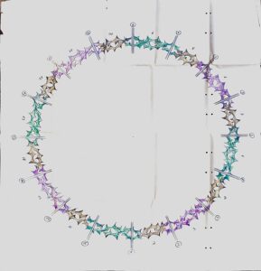 Desenho Vitrais Coroa de Espinhos