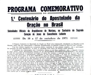 Panfleto Centenario Apostolado da Oracaoparte de cima