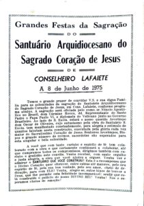 Panfleto Festa SCJ 19751